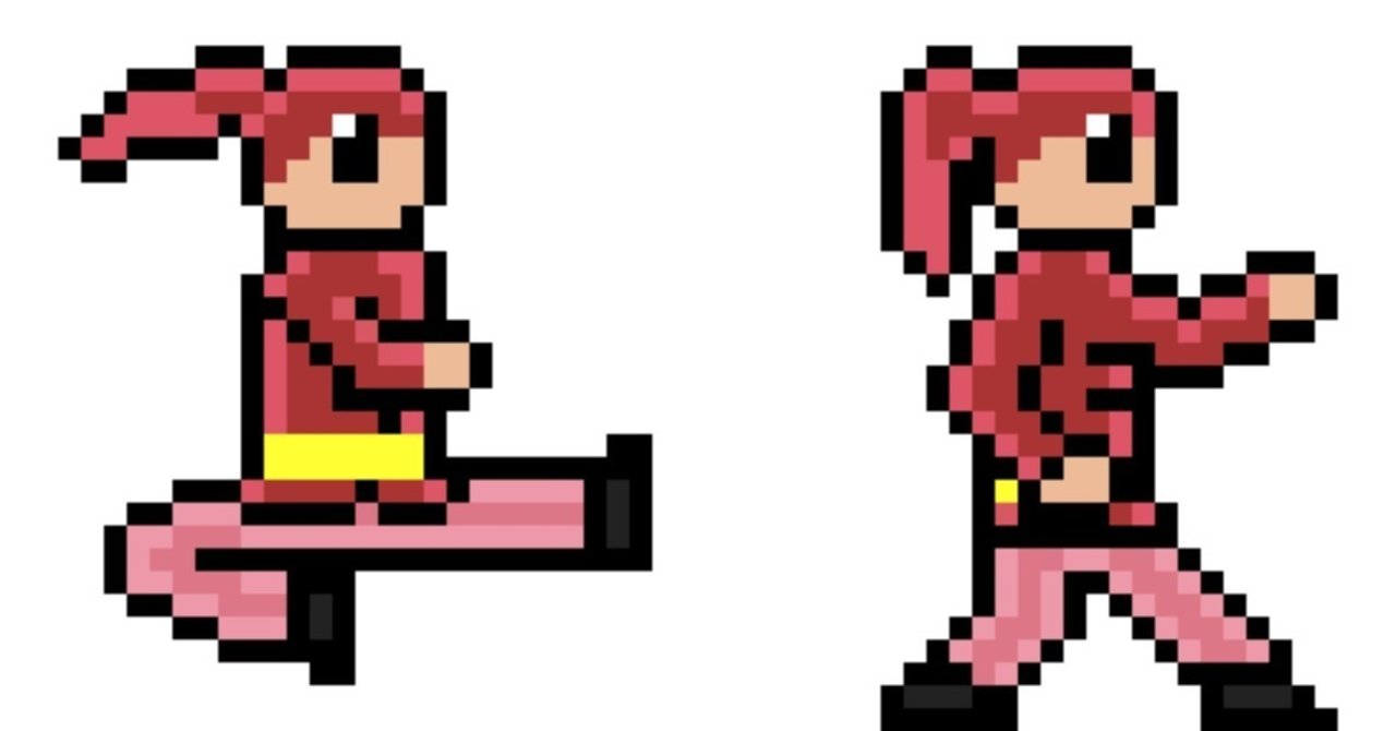 プログラマ流 初心者向けドット絵講座 人物 アニメーション編 Tam レトロゲーム制作 Note