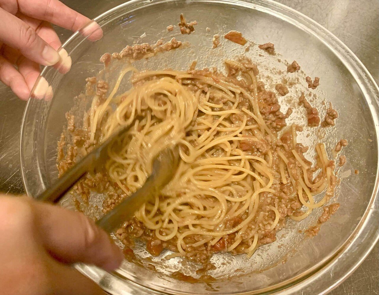 包丁いらず レンジのみで本格ボロネーゼができちゃった 耐熱ボウルでレンチンパスタ しらいのりこ ごはん同盟 Note