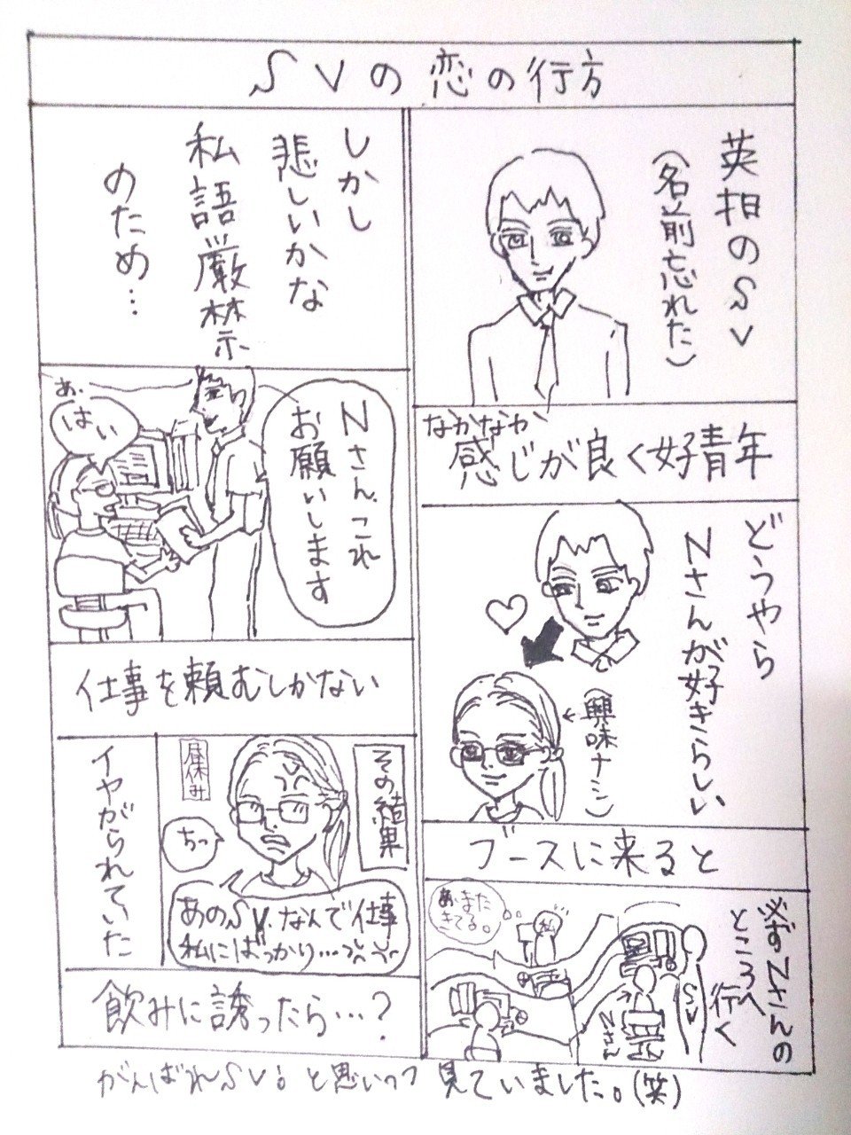 英語担当オペレーターあるある マンガ６ Sarah Rose Note