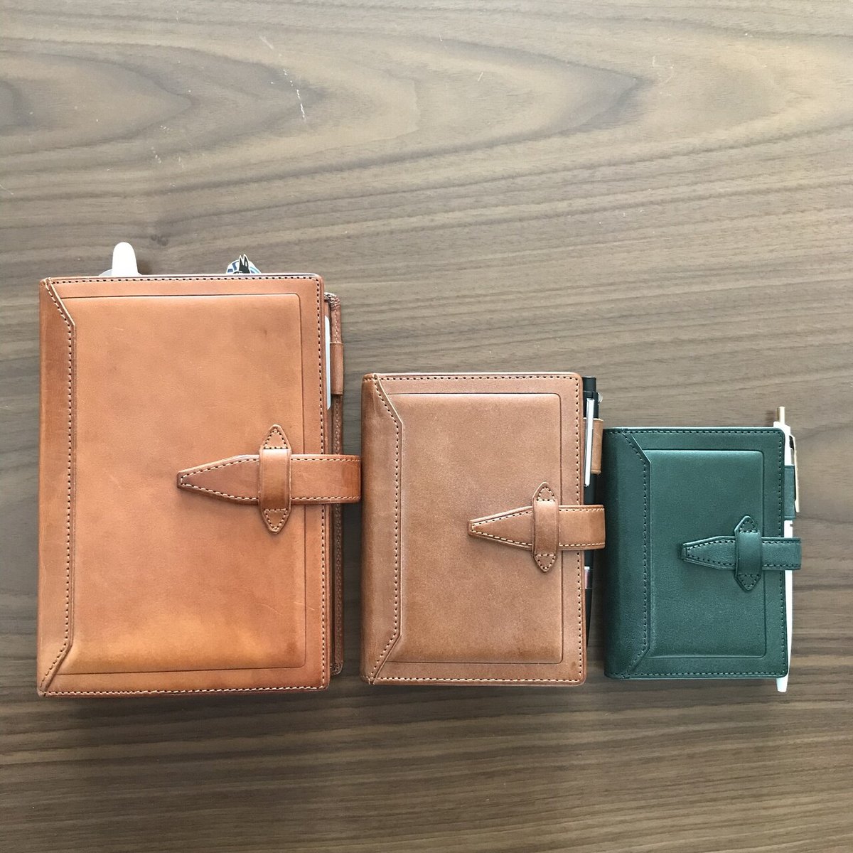 ロロマクラシック システム手帳バイブルサイズ グリーン Davinci