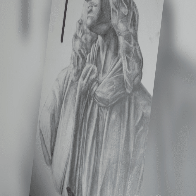 鉛筆デッサン｜風鷹