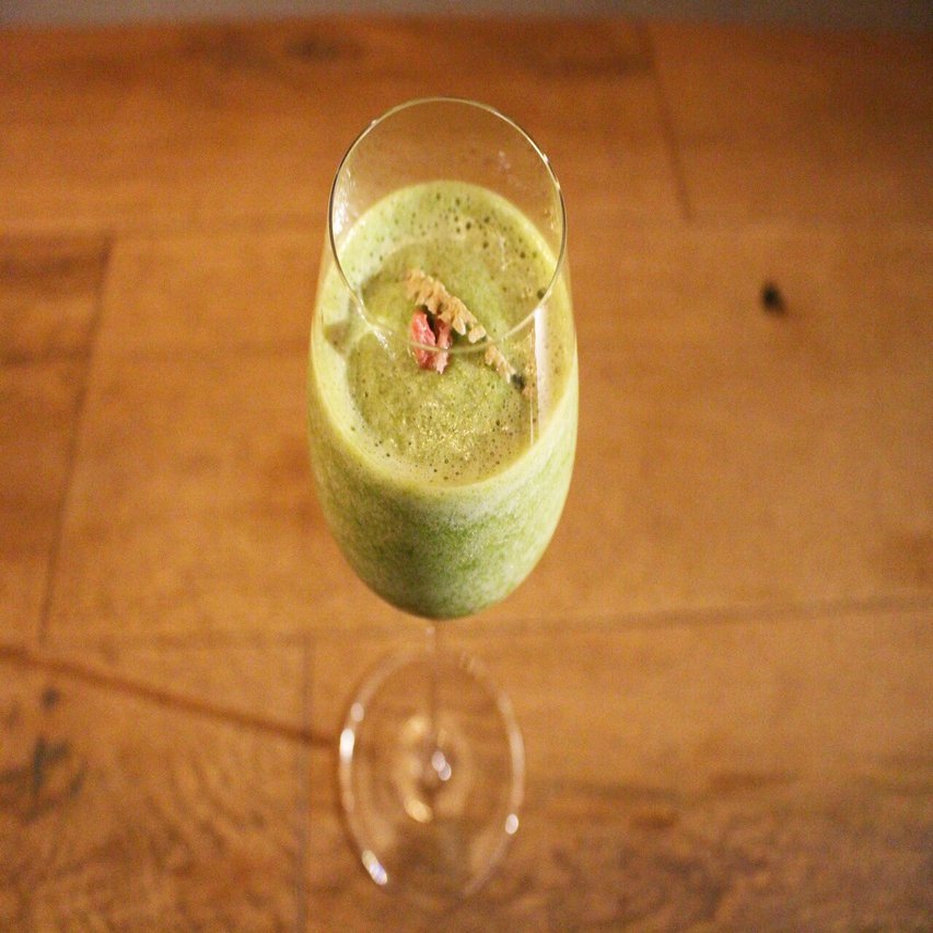 メロンと抹茶のフローズンカクテル 果房メロンとロマン Note