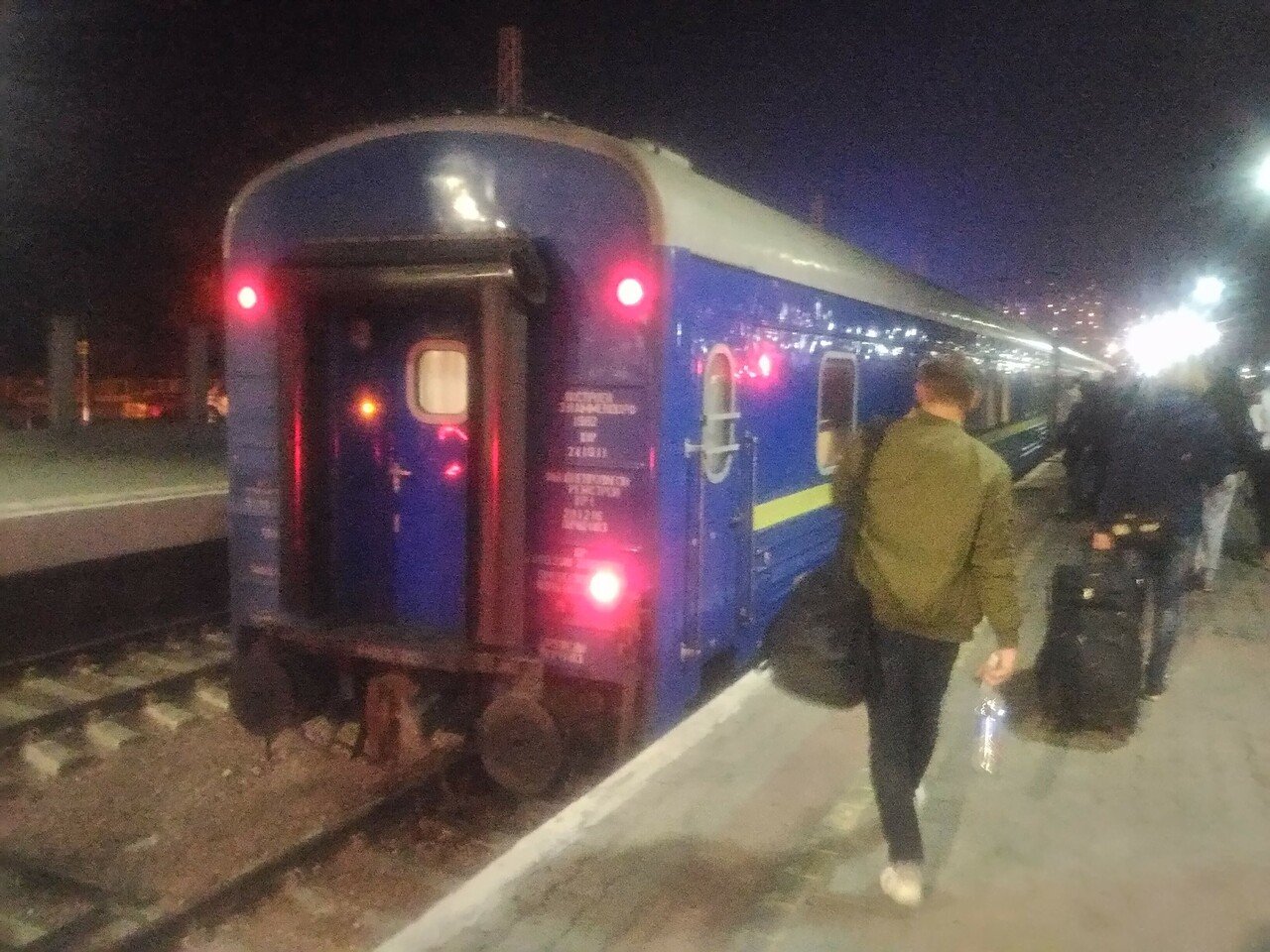 オデッサからキエフに向かう寝台列車