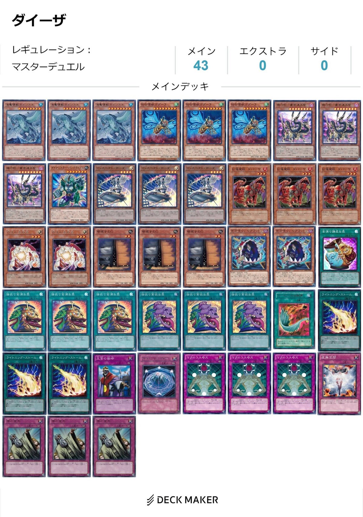 遊戯王マスターデュエル 「叢雲ダイーザ 」 今プラチナ1を15連勝