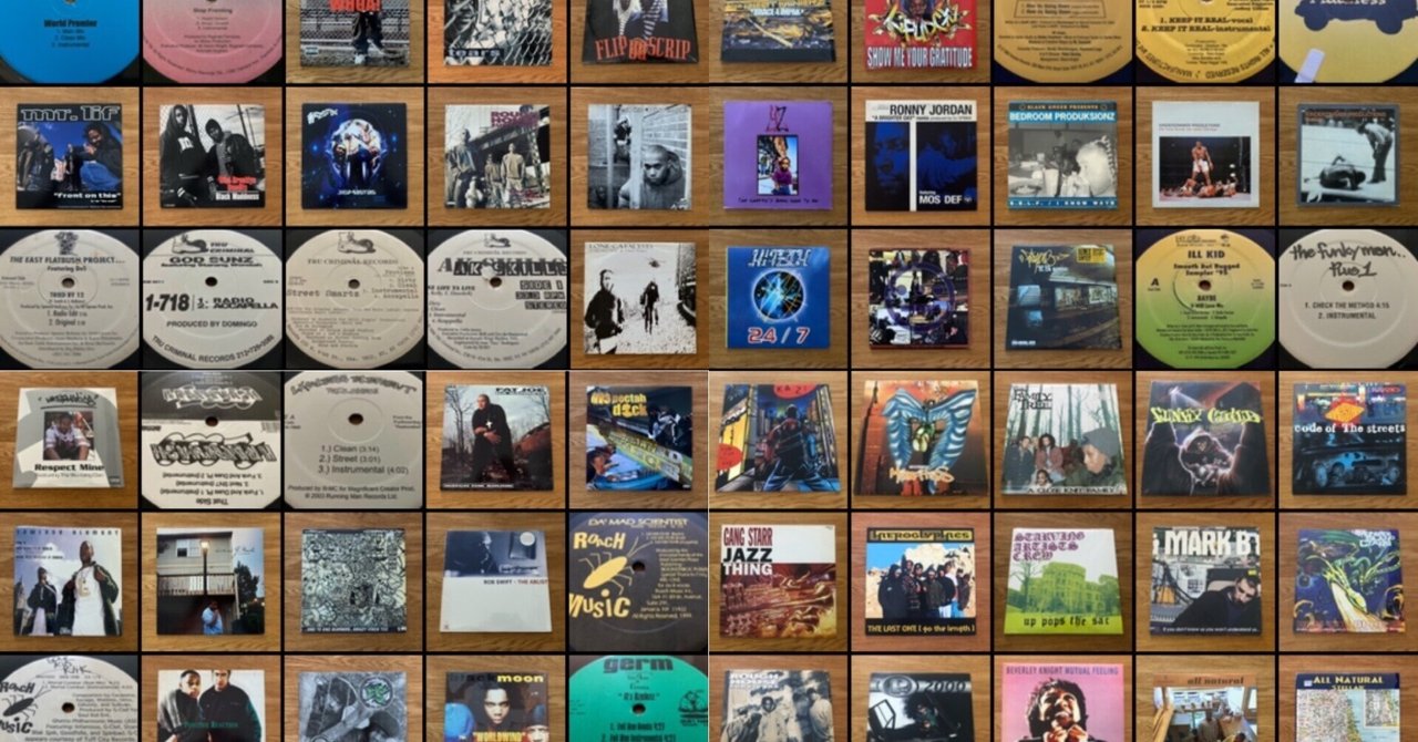 M-P】 600 HIPHOP VINYL RECORDZ -CLASSICS OF THE 90's n 00's- BY