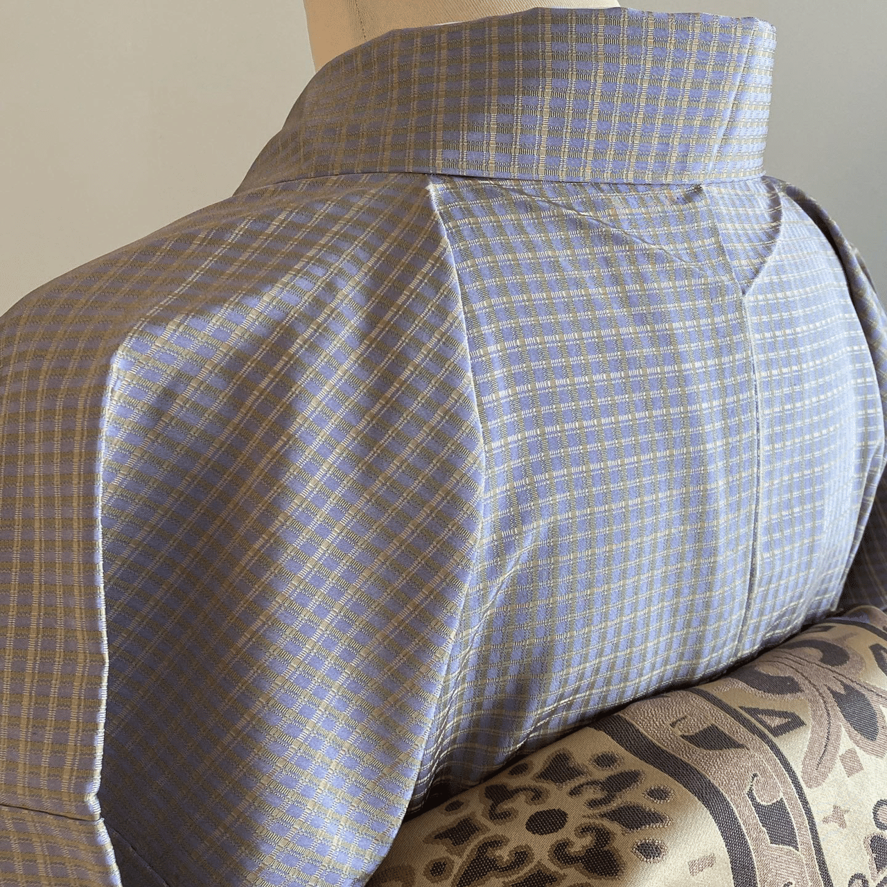 吉野格子お召単衣着物｜夢吉きもの