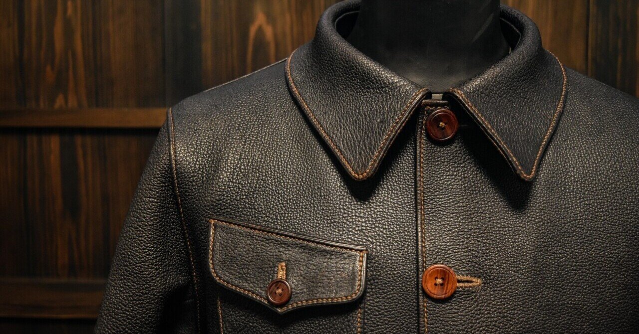 草木染め油鞣しジビエ鹿革総手縫いスポーツジャケット完成｜chelsea