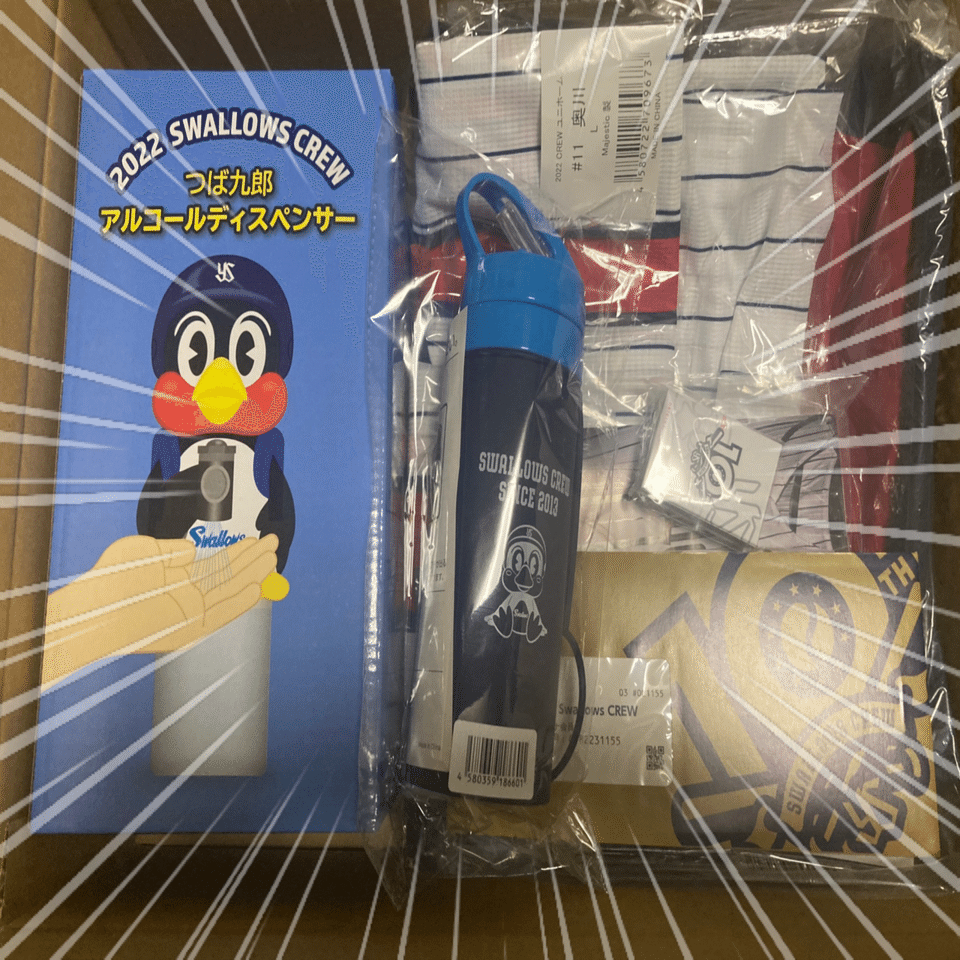 ㊗️10周年🎉 】Swallows CREWの会員特典が届いたから開封してく