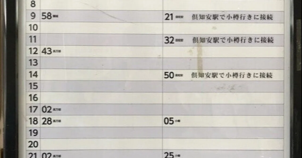 心に残って「しまった」言葉たちの置き場:なんで時刻表見ないの