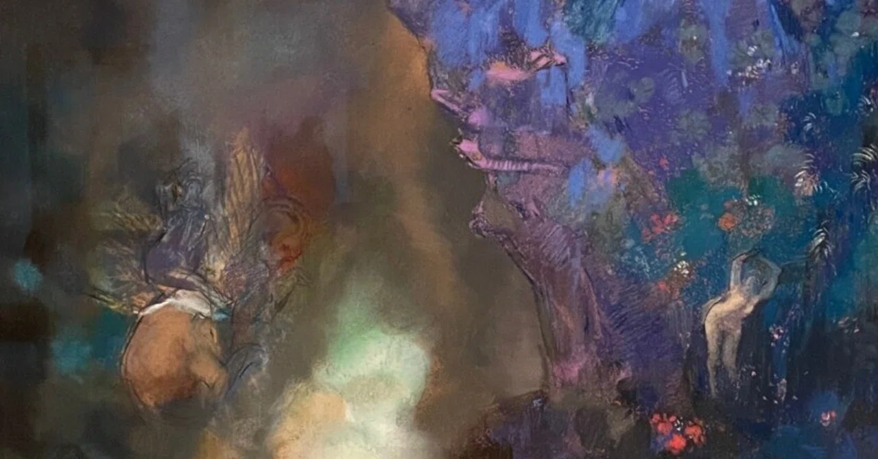オディロン・ルドン（Odilon Redon）作『Roger and Angelica