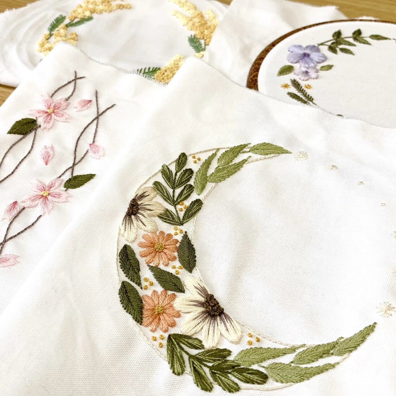 花938新品koibitomisaki 綿麻 刺繍付きAラインTU/951 2月の振り返りと3月したいこと｜はなこまち/刺繍作家