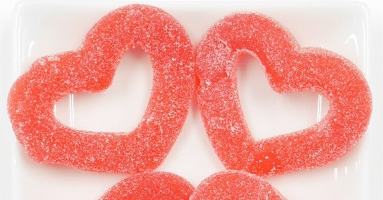 ハートリンググミ トルコ発 ハートの形が可愛いイチゴ味のグミ 業務用 菓子 卸 エース Note