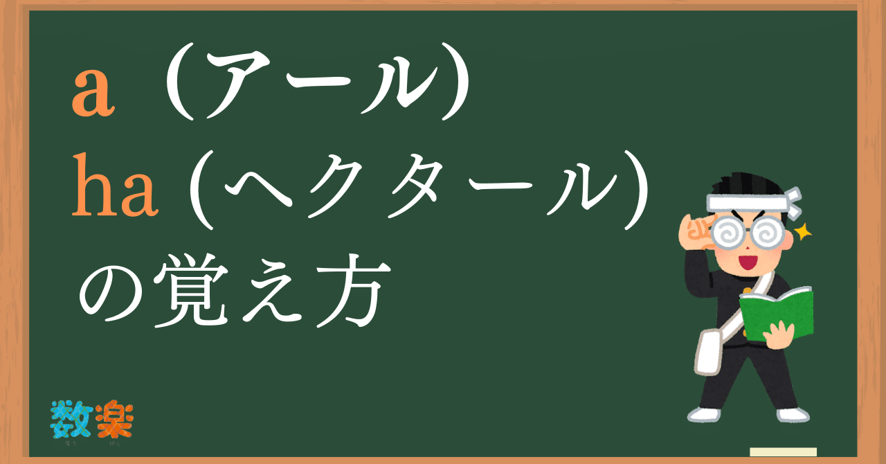 1aは何平方メートル？（簡単解説！）｜算数オンライン家庭教師／倉永 将太朗