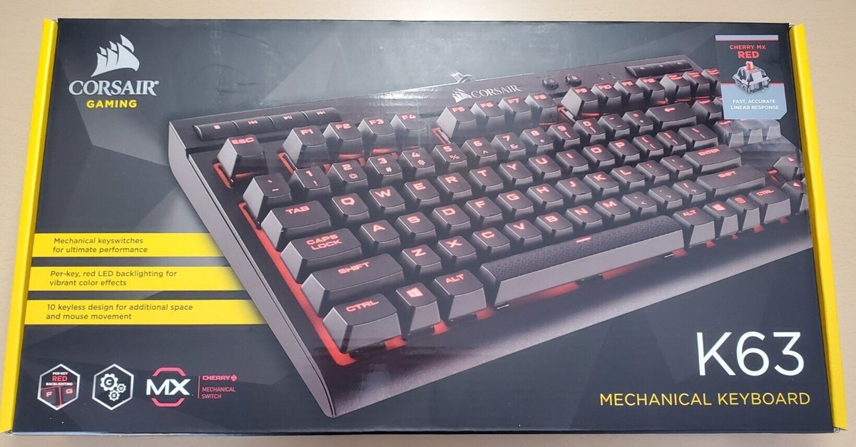 CORSAIR K63 ゲーミングキーボード テンキーレス メカニカル Amazon.co.jp: CORSAIR Corsair USB-A K63 Red LED -日本語