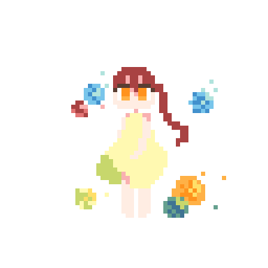女の子のドット絵 るりのはな Note 女の子のドット絵 るりのはな Note
