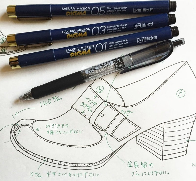 靴のサンプル依頼 ラフ仕様書書き方２ ミヤジマ リカ Note