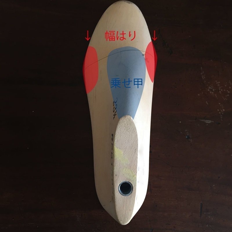 靴型の乗せ甲と幅はり ミヤジマ リカ Note