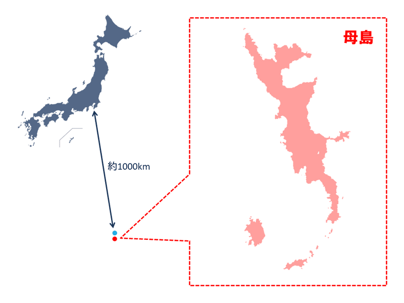 小笠原母島概略地図