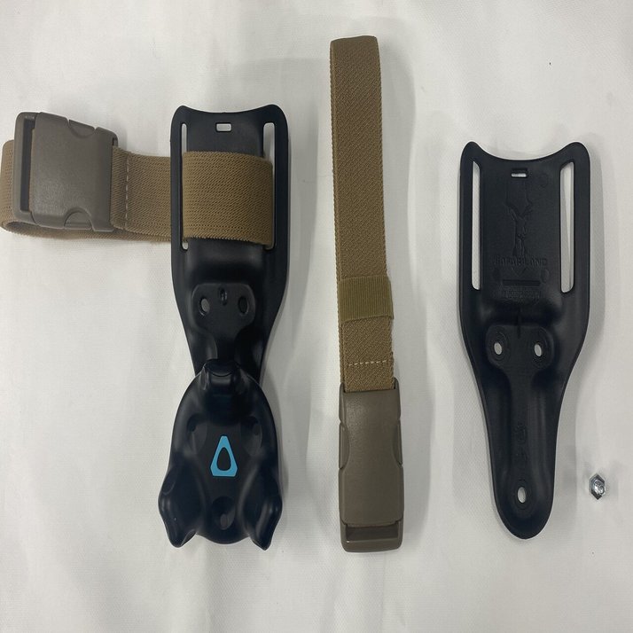 ま*様 VIVEトラッカー2.0 3個セット（チェスト、肘orレッグストラップ付 Viveトラッカー用ストラップ2コセット(足・肘・ひざ・手首用) - 129