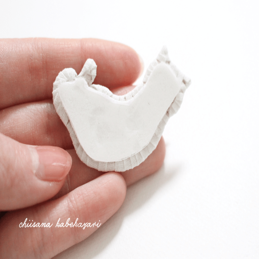 ねこの刺繍ブローチの仕立て方 ちいさなかべかざり Note