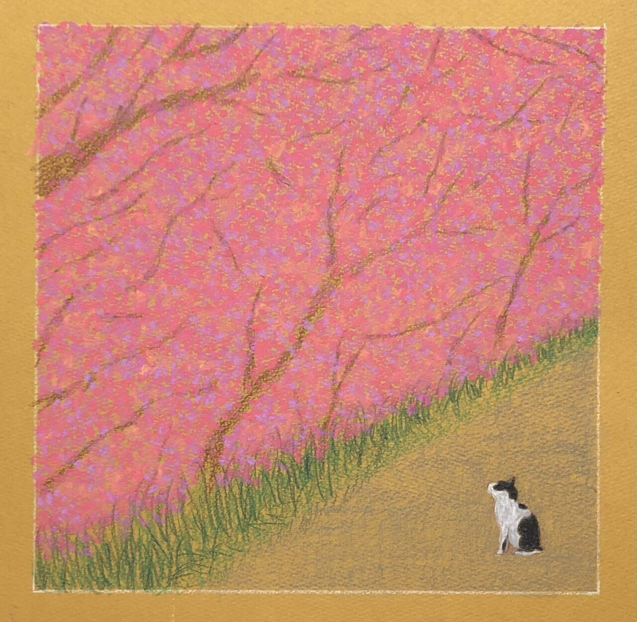 （専用）オイルパステル2作品　原画 （専用）オイルパステル2作品　原画