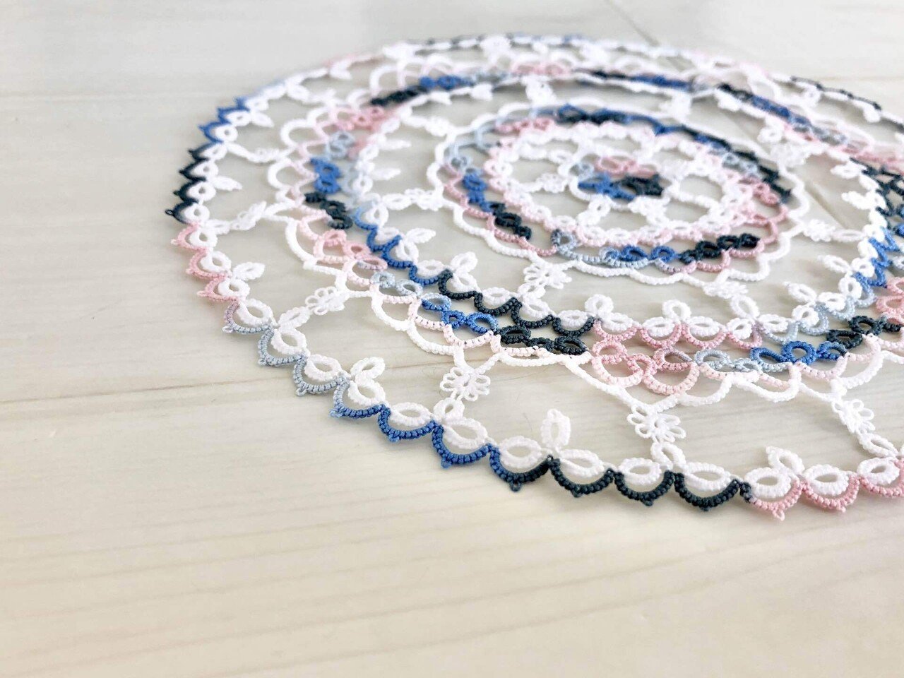 ドイリーパターン》№66 kiyay｜nanairo_tatting 読むレッスン