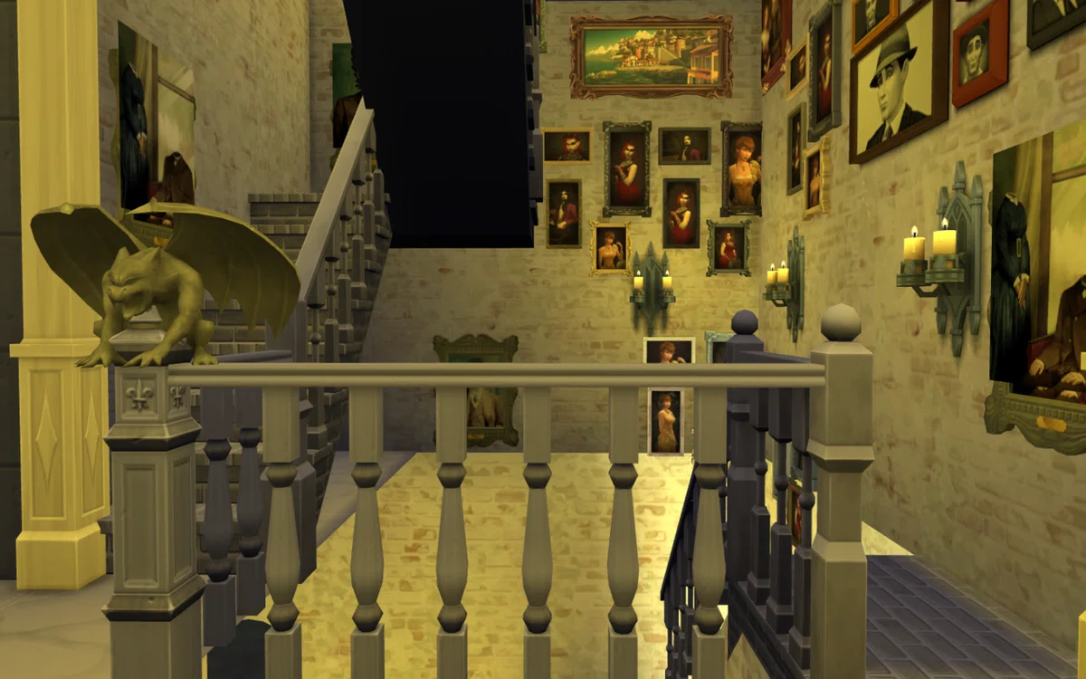 [OBM] I tried building the House of Lamentation in The Sims 4｜零時
