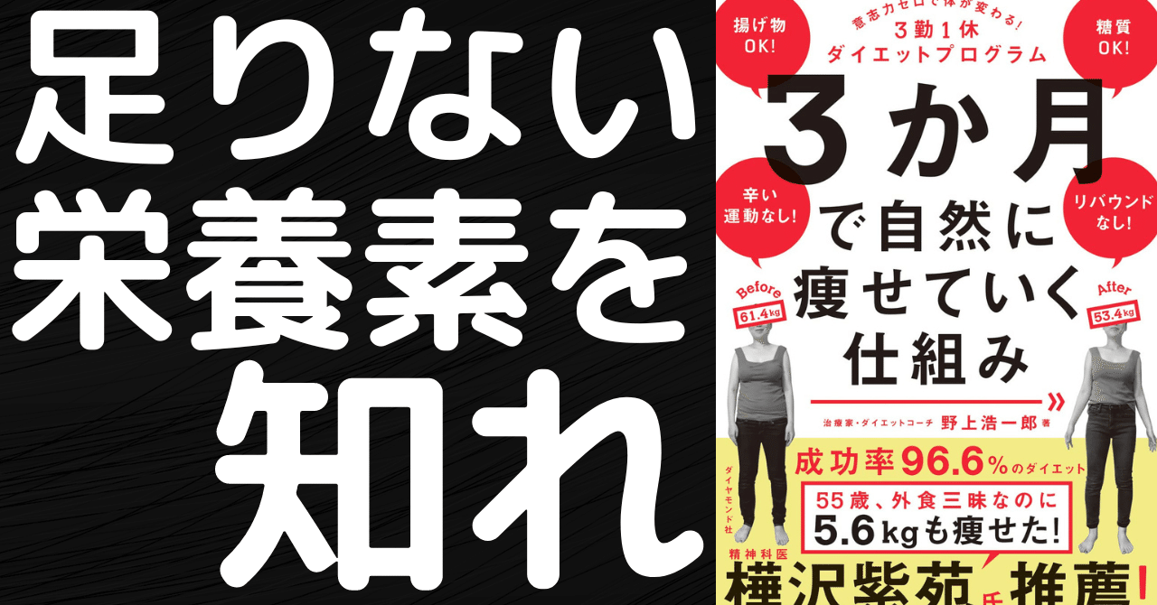 ３勤１休ダイエットが辛いあなたに ３か月で自然に痩せていく仕組み 意志力ゼロで体が変わる ３勤１休ダイエットプログラム よっぴさん Note