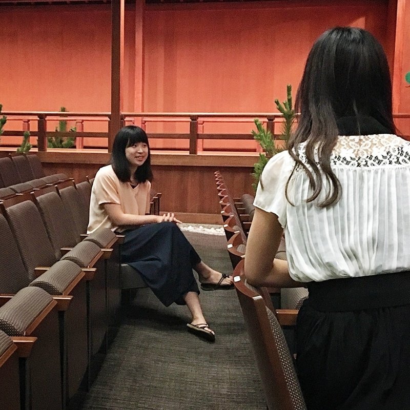 一期生インタビュー 苧木さん 能楽生会 To Be 能 Note 一期生インタビュー 苧木さん 能楽生会 To Be 能 Note