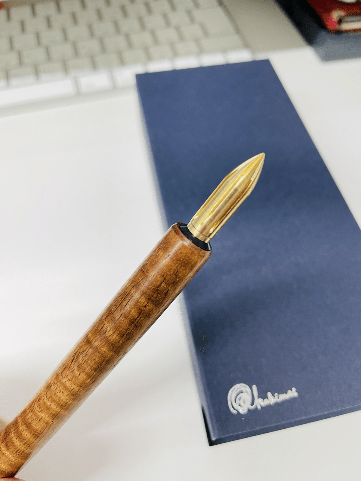 カキモリつけペンMetal nib-真鍮とニブホルダ｜桑原和弘／100年