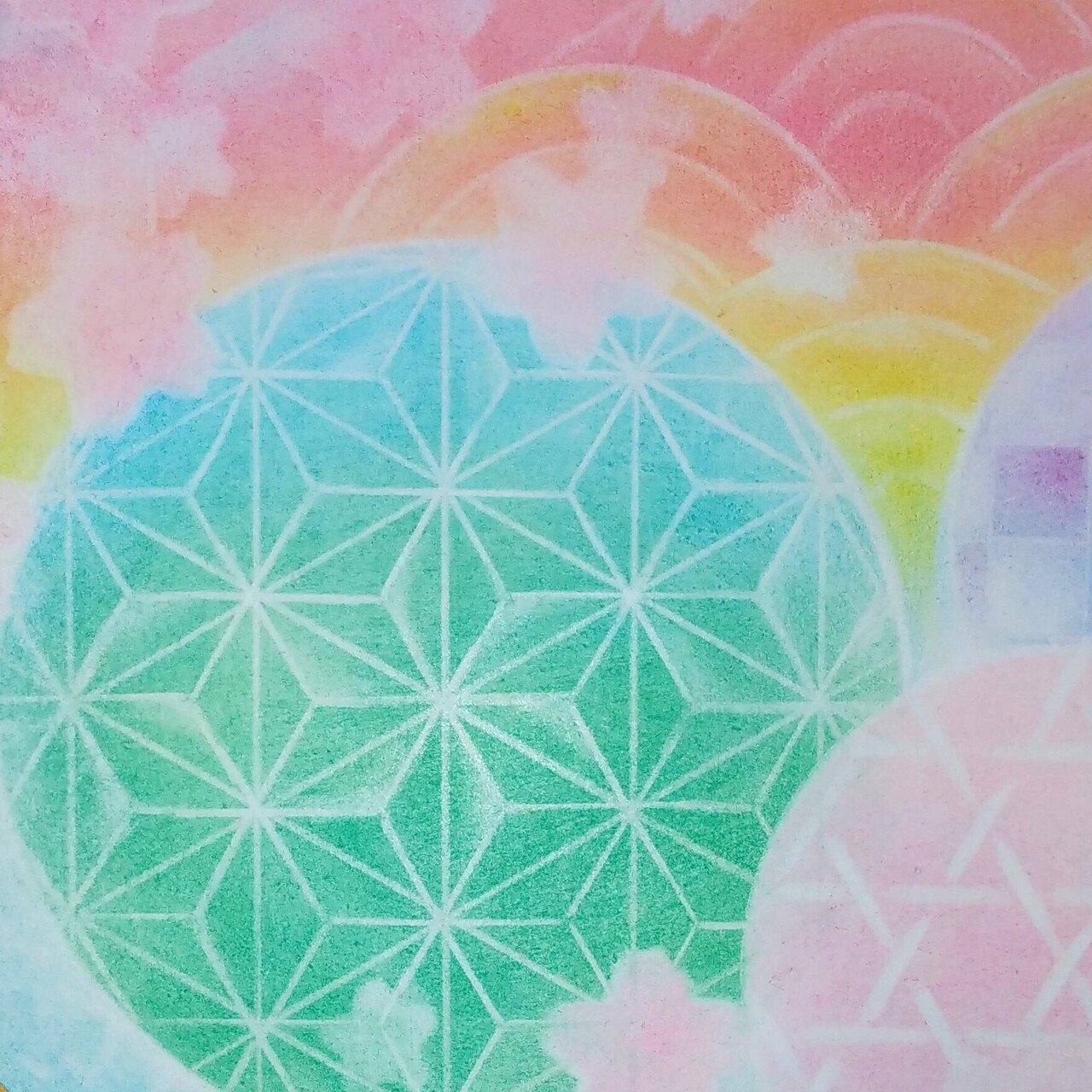 点と点を繋いで神聖幾何学 日々是好日 Diary 色と光とパステルアートのある暮らし 点と点を繋いで神聖幾何学 日々是好日 Diary 色と光とパステルアートのある暮らし