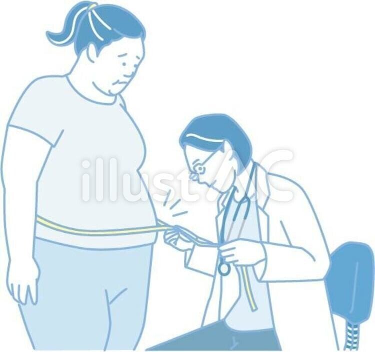 新作 イラスト素材 肥満女性 診察 無料 イラスト無料提供中 一部有料 Note