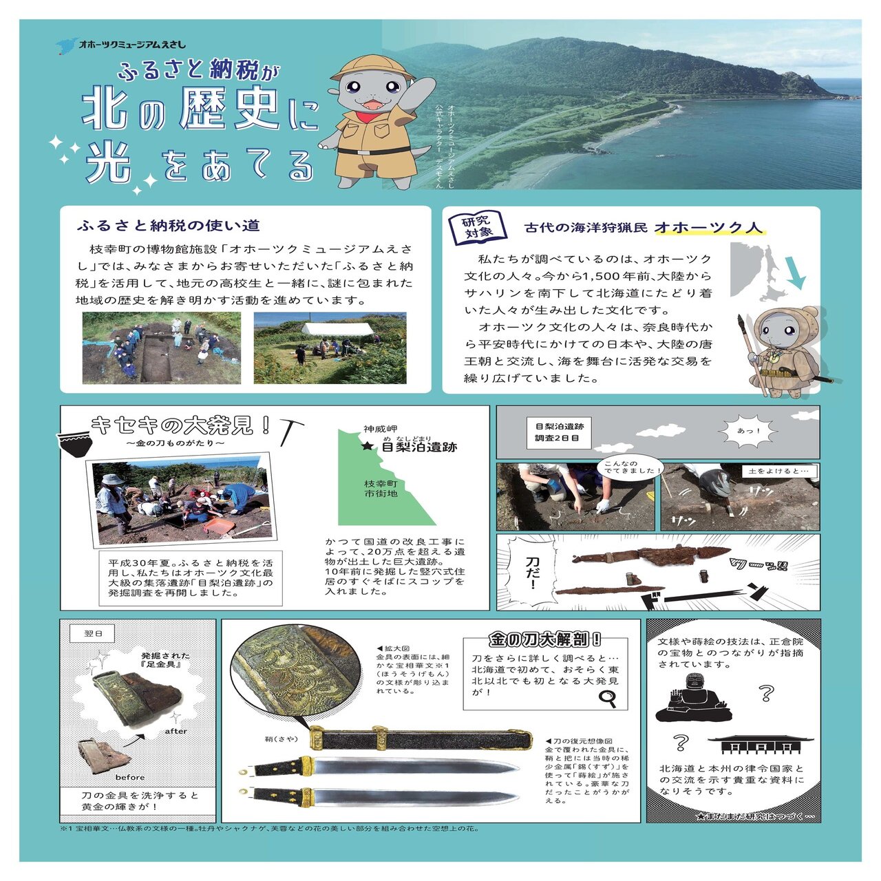 オホーツクミュージアムえさし 寄附金活用事業紹介リーフレットを作成しました 北海道枝幸町