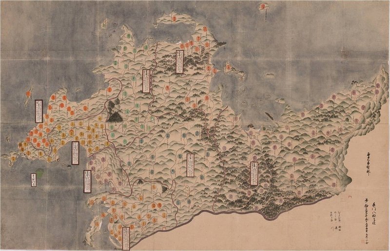 文明と地図を考える その２０ 慶長国絵図 Mokosamurai もこ侍 Note