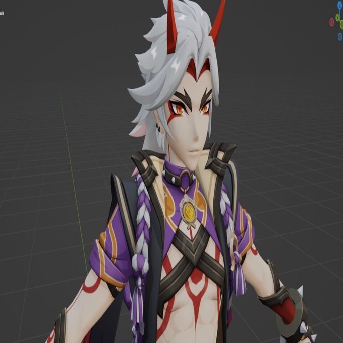 原神の公式配布mmdをblenderに取りこむメモ ノノダ ノダ Note