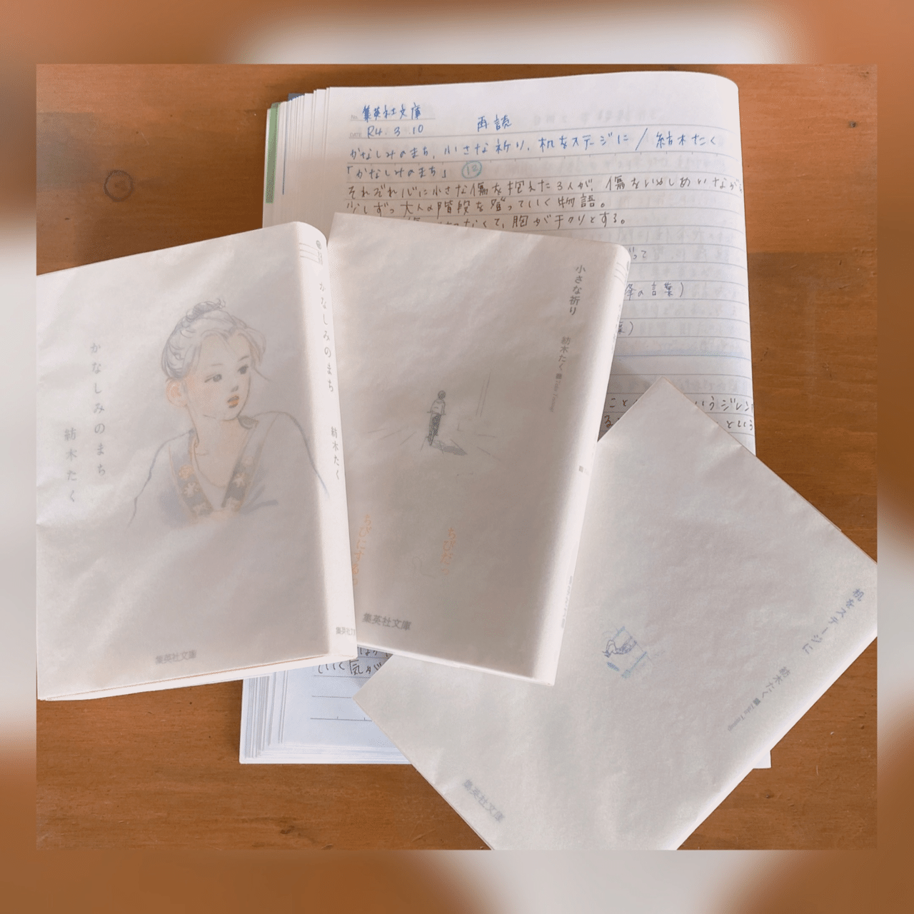 かなしみのまち 小さな祈り 机をステージに 紡木たく 菜穂 Note