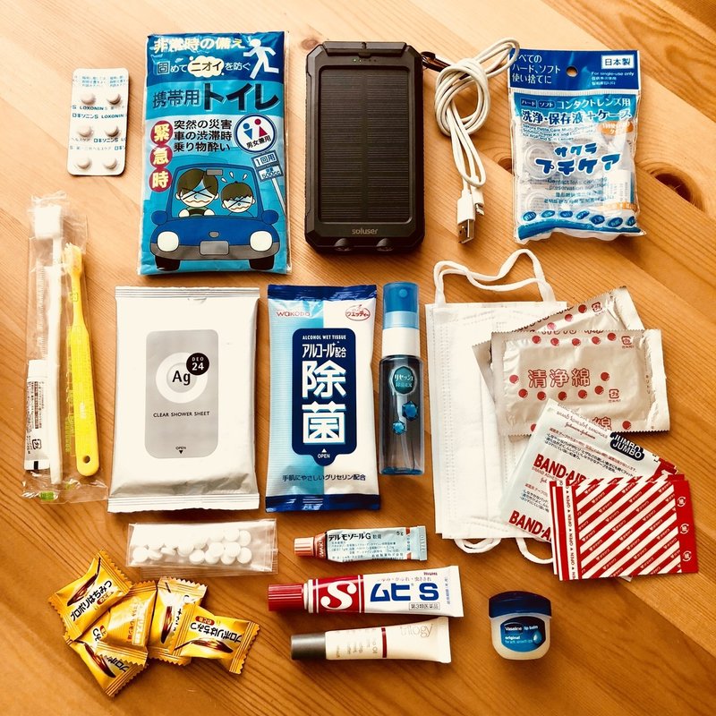 避難グッズ 携帯用 なっちゃん A K A 白木夏子 Note