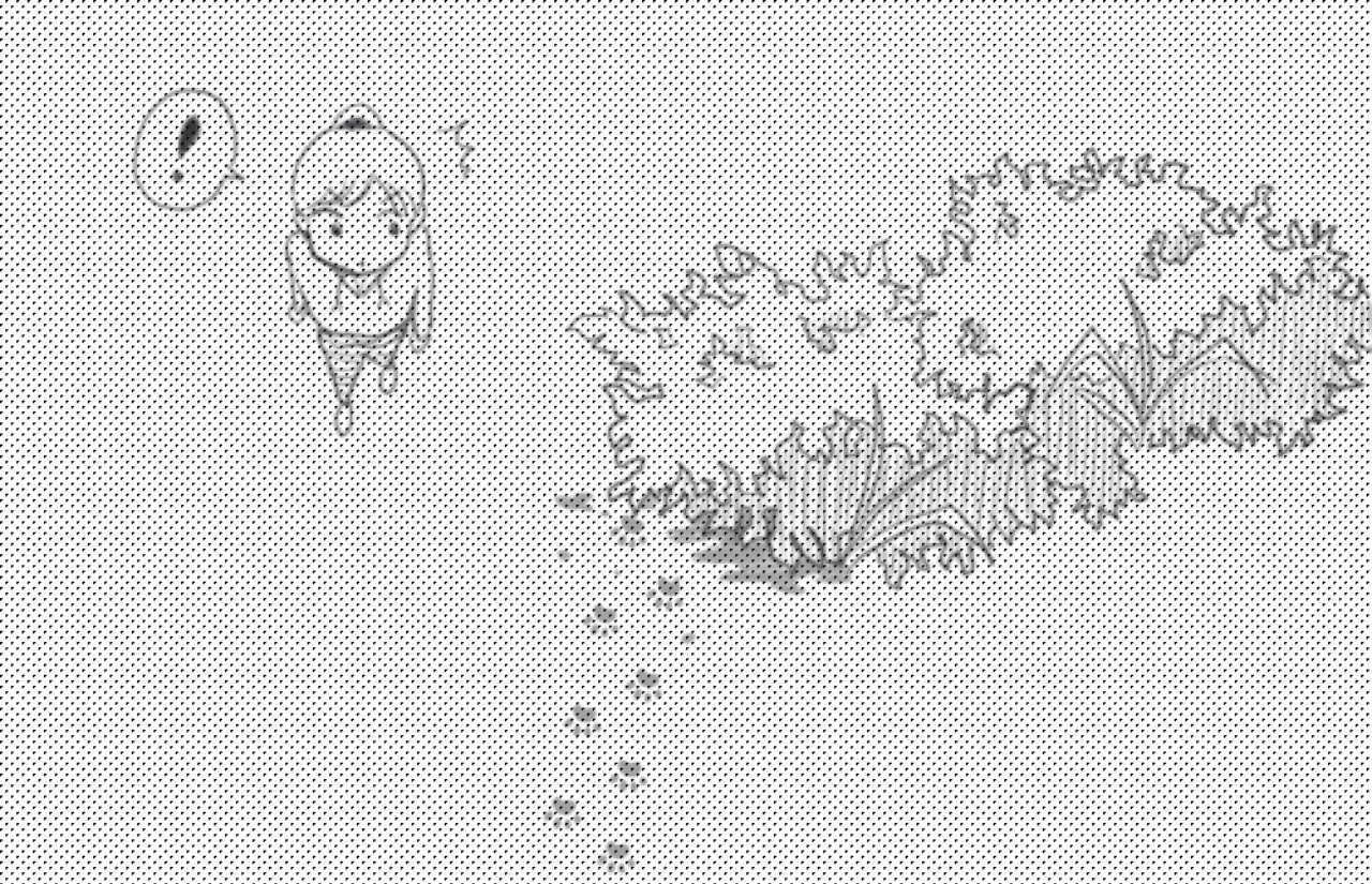 縦スクロール コマなし漫画 足跡のさき 月本 千景