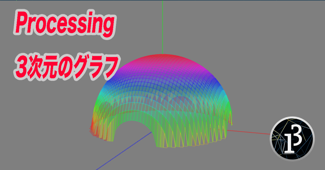 Processing でグラフを描く ３次元のグラフ Creativival Note
