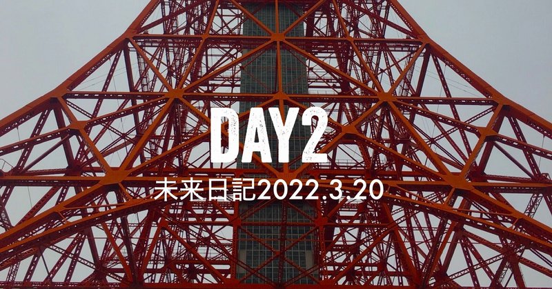 未来日記：2022年3月20日（日）