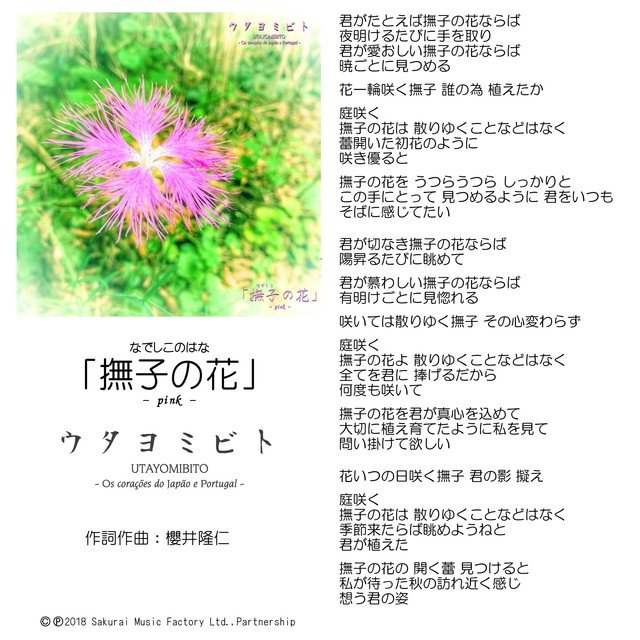 撫子の花lyrics