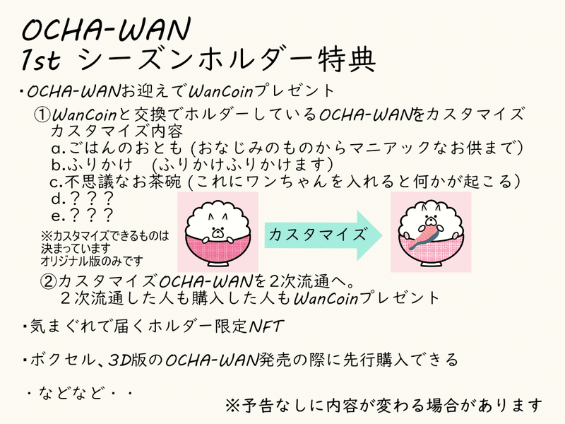 OCHA-WAN 1stシーズン　ホルダー特典　＃J4さしかえ
