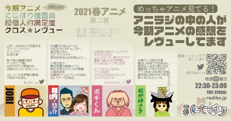 21春アニメ の新着タグ記事一覧 Note つくる つながる とどける