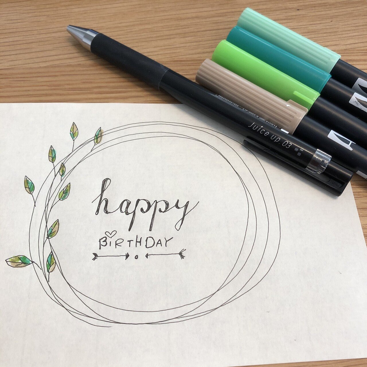 手書きをたのしむbirthdayカードのデザイン集 島田春美 ママのみかたひだまりキッチン はるみlab Note