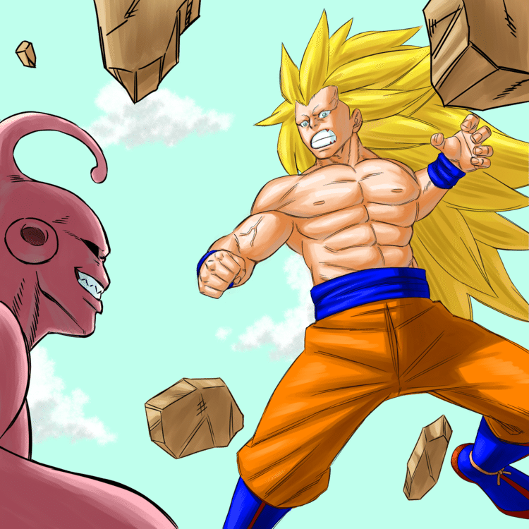 #ドラゴンボール #悟空 ＃ブウ ＃イラスト