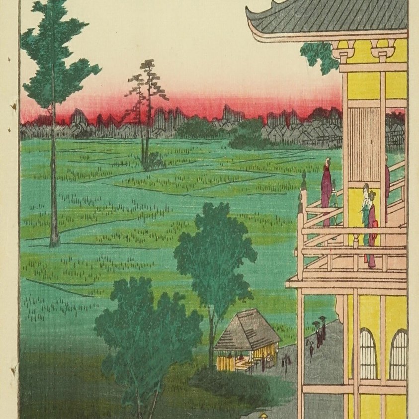 五百羅漢さざゐ堂」−螺旋を登って生命に謝す！−『名所江戸百景