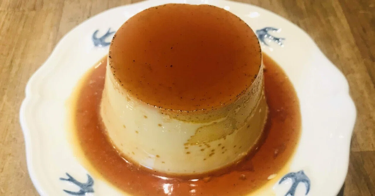 プリン カフェ：上町】かため濃厚プリンはさらさらカラメルと共に｜ぽん