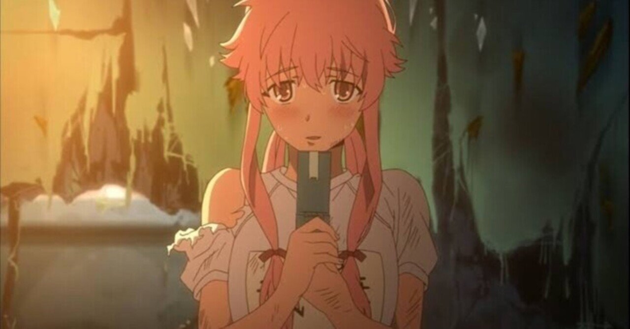 未来日記 1巻特典 イラストペーパー 我妻由乃 未来日記 我妻由乃