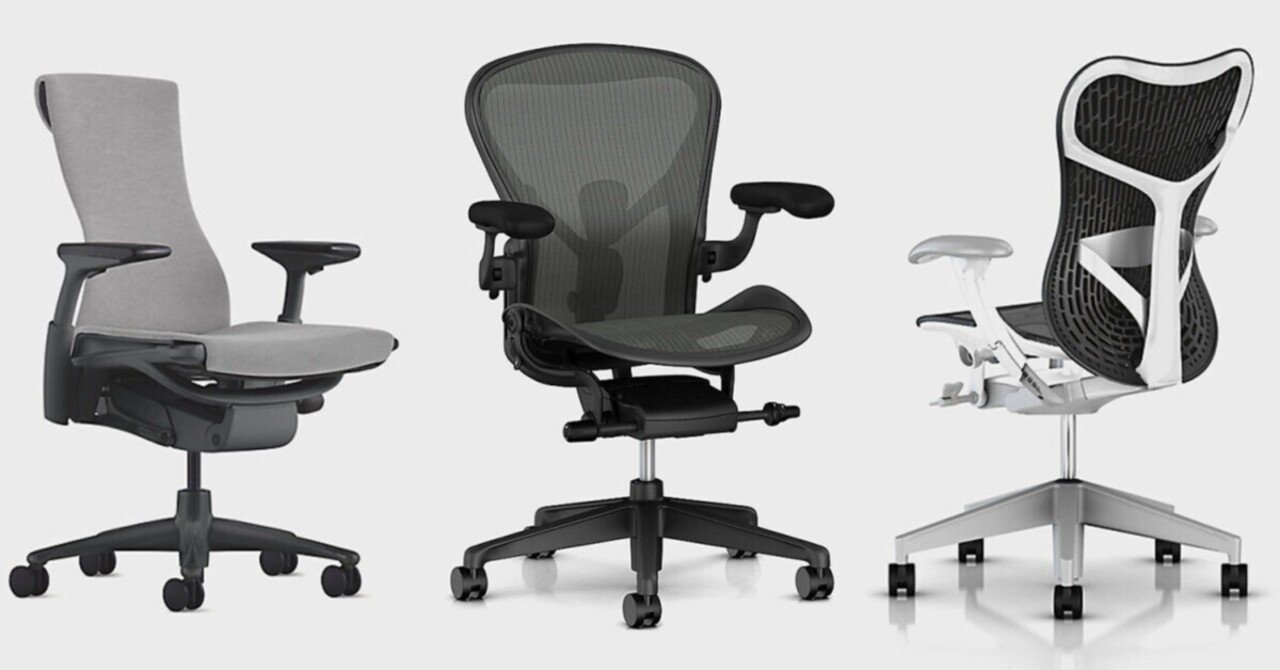 Herman Millerのアーロンチェア、エンボディチェアを売りミラ2チェアに