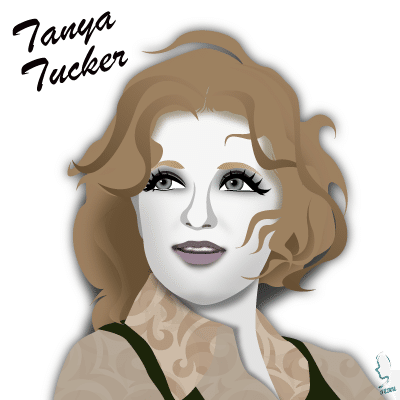 アメリカのカントリーシンガー タニヤ タッカー のイラスト 輝っち Note